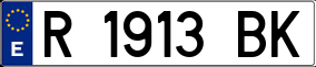 Trailer License Plate